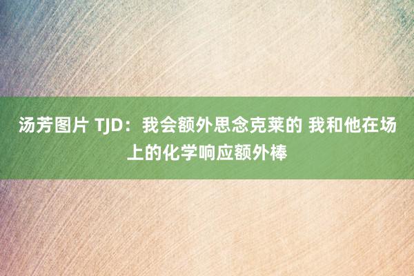 汤芳图片 TJD：我会额外思念克莱的 我和他在场上的化学响应额外棒