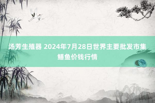 汤芳生殖器 2024年7月28日世界主要批发市集鳝鱼价钱行情