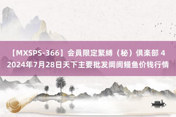 【MXSPS-366】会員限定緊縛（秘）倶楽部 4 2024年7月28日天下主要批发阛阓鳗鱼价钱行情