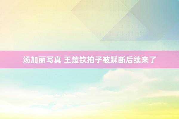 汤加丽写真 王楚钦拍子被踩断后续来了