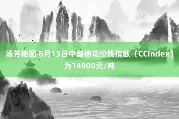 汤芳艳图 8月13日中国棉花价钱指数（CCIndex）为14900元/吨